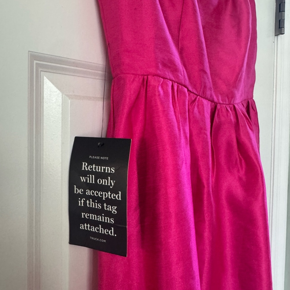 Tuckernuck Dupioni Esme Dress Pink NWT - Picture 3 of 5